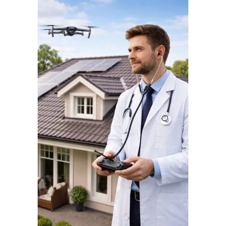 Inspekcje dachów i instalacji fotowoltaicznych z pomocą drona